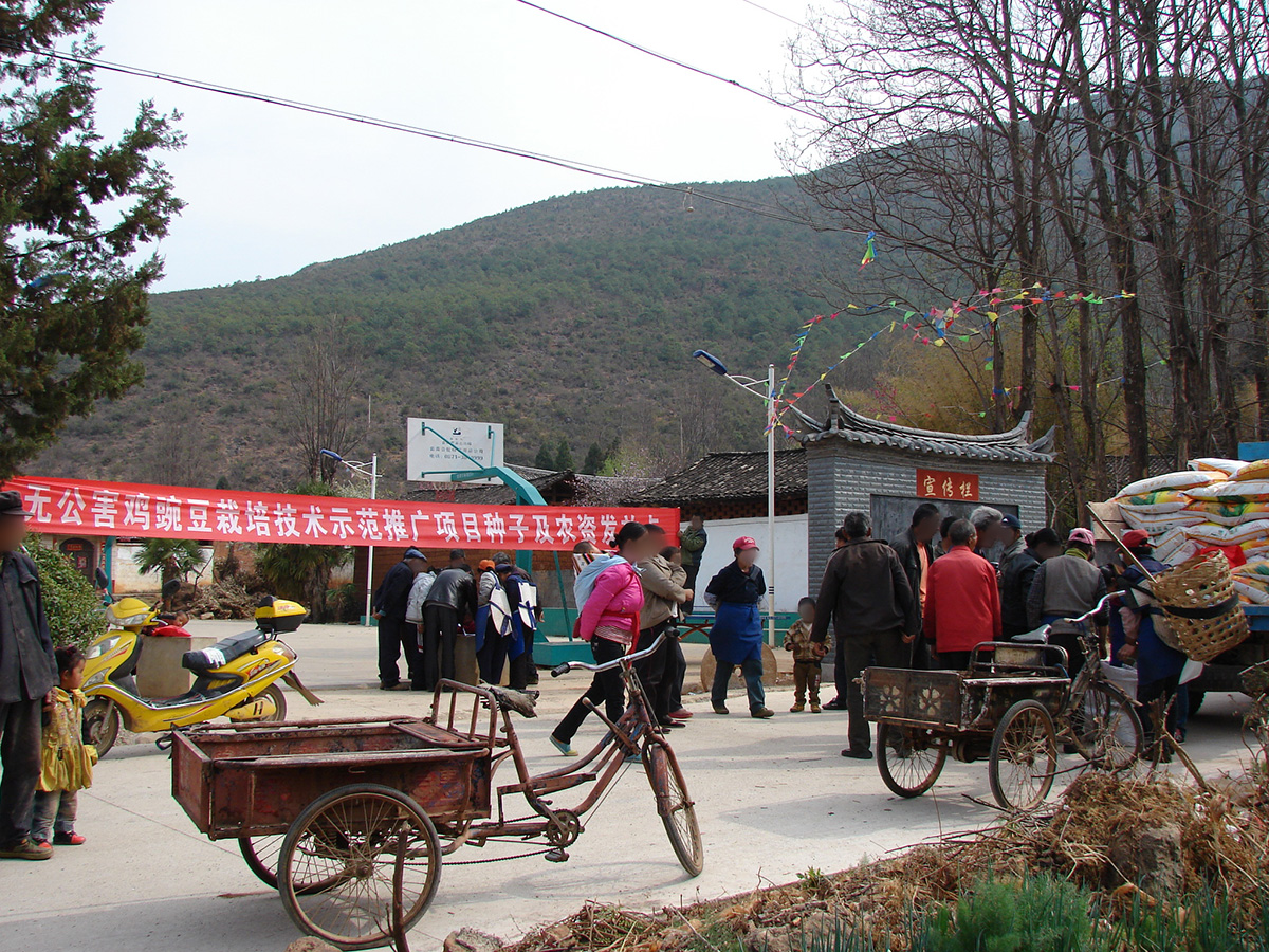 給農戶(hù)發(fā)放農資、補助